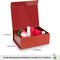 Christmas Gift Boxes with Lids, 9x7x3.5 Inches Luxury Xmas Eve Gift Box, Collapsible Red Gift Boxes with Magnetic Closure for Presents Wrapping Gifts